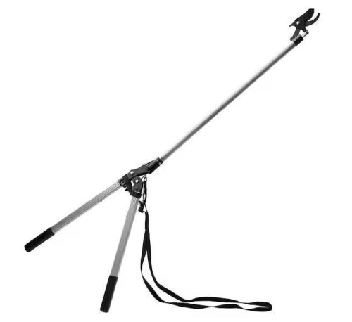 Pure Garden 59 in. Long Reach Pruner with Rotating Head and Sharp Bypass Loppers-Tree Trimmer Pruning Shears