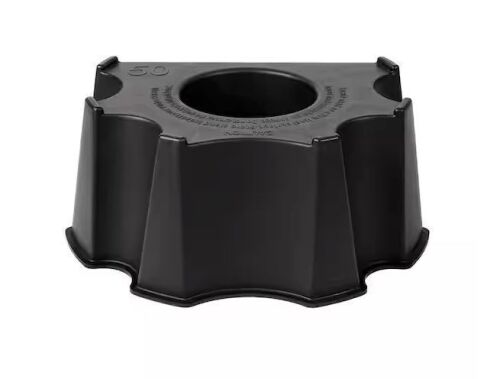 Black Plastic UV-Resistant Outdoor Rain Barrel Stand (27 in. W x 20.6 in. L x 10.1 in. H)