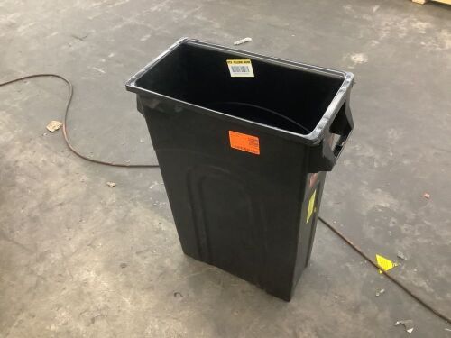United Solutions 23 Gal. Black Highboy Waste Container
