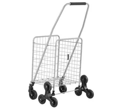 88 lbs. Capacity Stair Climbing Shopping Cart with Swivel Wheels