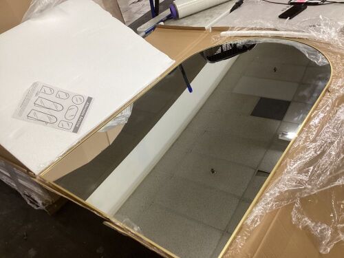 Aluminum Framed Arched Mirror