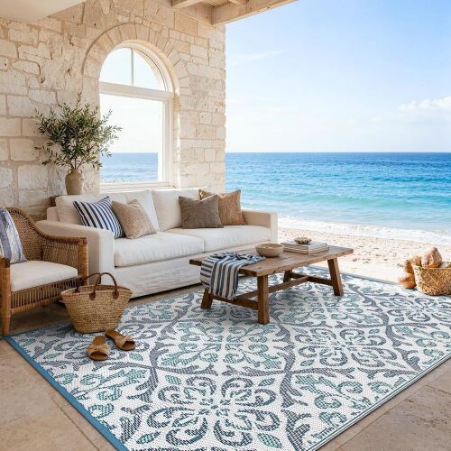 Outdoor Patio Rug, 6' x 9'