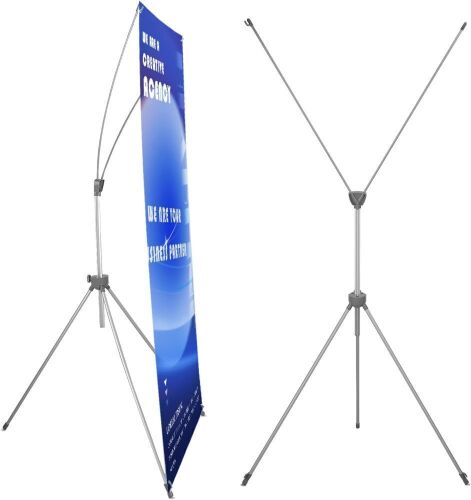 QKA 2 Pack Reinforced X-Banner Stand with Portable Bag