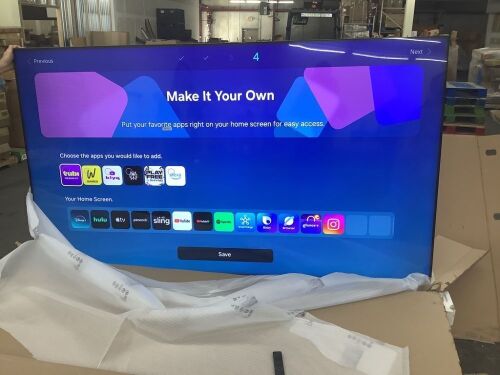 Samsung 98 Inch Class QLED 4K TV - Lines in Screen, Darker on Left Side