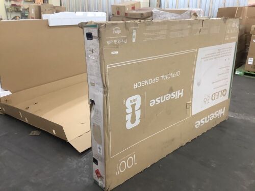 Lot of (2) Hisense QLED 100" TVs - Broken Screens