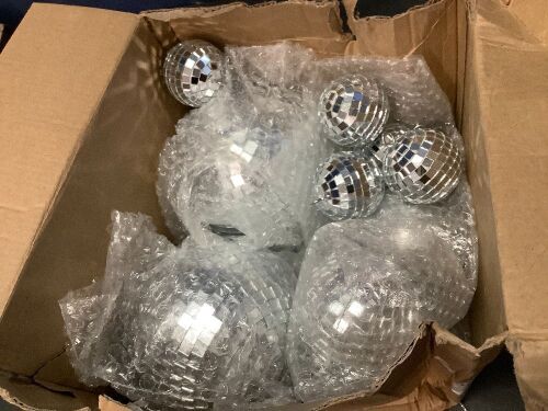 Assorted Size Disco Ball Ornaments