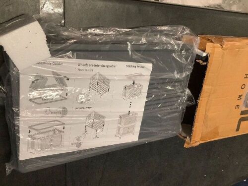 Medium Foldable Storage Cabinet, 1-Tier