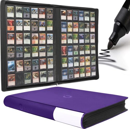 D DACCKIT 3600 Pockets Card Binder, Premium Large 36-Pocke Ringless Trading Card Album