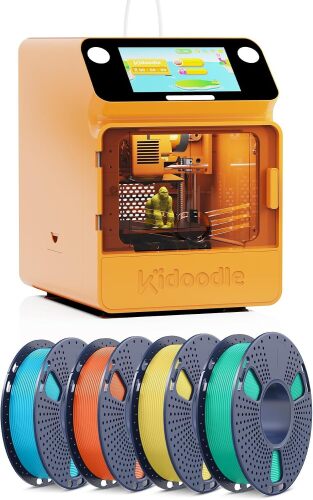 3D Printer for Kids, Safe for Children, Toy 3D Printer, STEM Learning Mate, Wi-Fi & App Control, Weekly Update Toy Library, Touch Screen, Includes 4 PLA Filaments for Home & School Use
