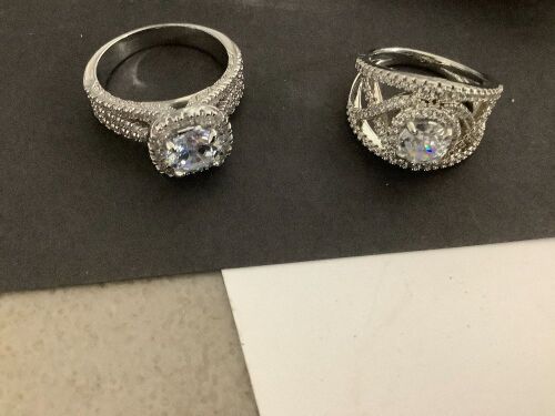 Elegant Round Brilliant Halo Engagement Ring with Triple Multi-Row Pavé Band