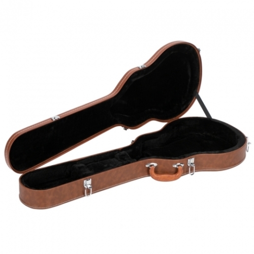 Glarry GLP Economical Electric Guitar Hard-Shell Case Bulge Surface Brown