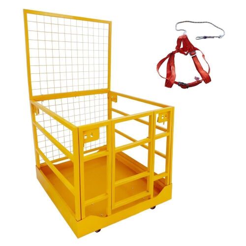 Garvee Forklift Safety Cage, 43" x 45", 1300 lbs Capacity - Dented