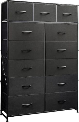 WLIVE Tall Dresser with 13 Fabric Drawers
