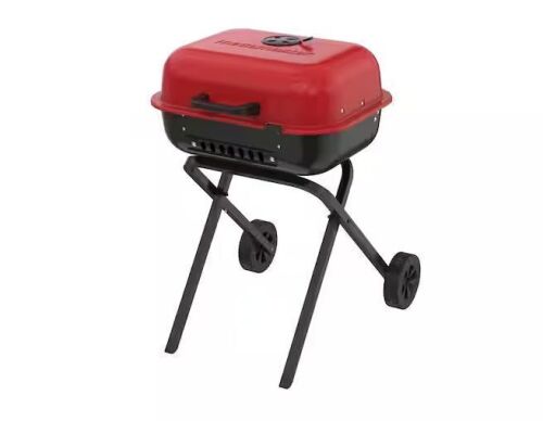 Megamaster Traverse Portable Charcoal Grill in Red