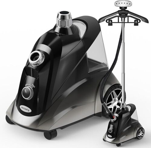 Jenaely 1500W Standing Garment Steamers, 35s Fast Heat-up, 80 Mins of Continuous Powerful Steam with 2.8L Water Tank