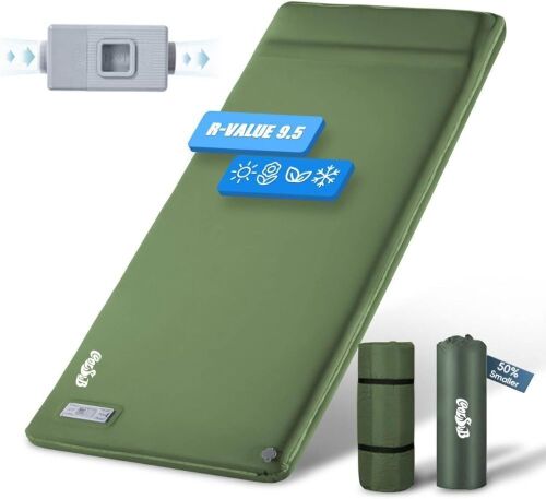 Self Inflating Sleeping Pad with Electric Pump