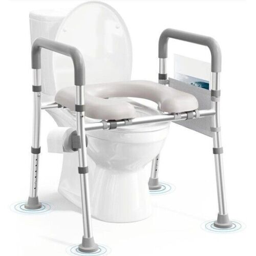 Soundfuse Raised Toilet Seat with Handles