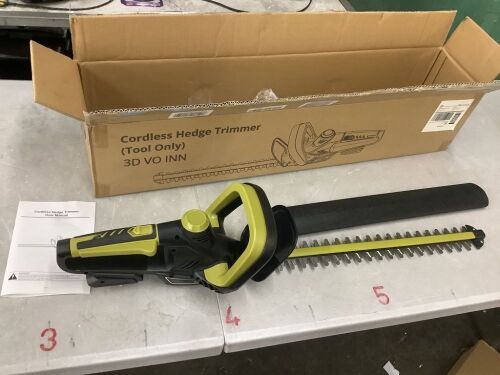 Cordless Hedge Trimmer, Tool Only