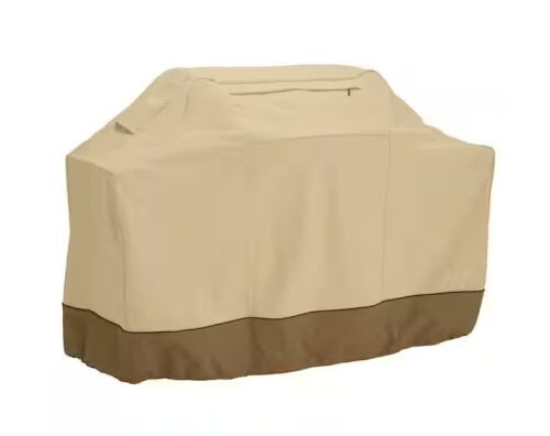 Classic Accessories Veranda 64 in. L x 24 in. D x 48 in. H BBQ Grill Cover in Pebble