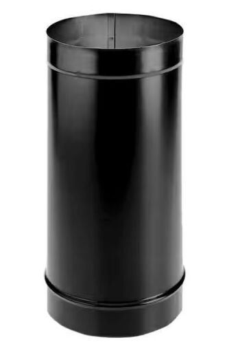 Lot of (2) DuraVent DuraBlack Series 6in. Diameter X 24in. Single Wall Black Stove Pipe