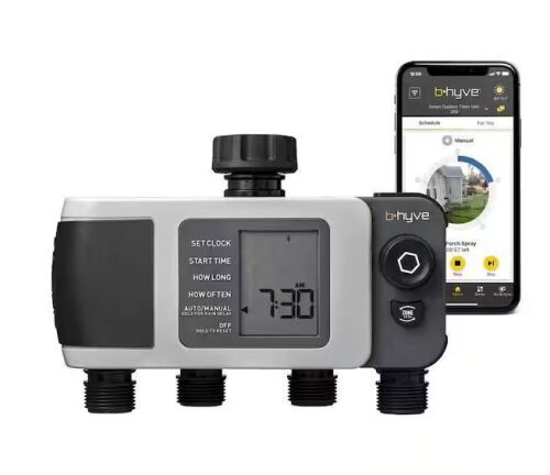 Orbit B-hyve XD Bluetooth 4-Outlet Hose Watering Timer Sprinkler Timer