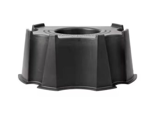 RTS Home Accents 55 Gal. Black Plastic UV-Stabilized Outdoor Rain Barrel Stand