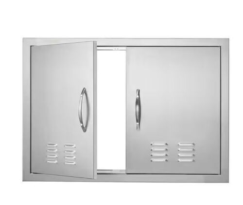 VEVOR 30 in. W x 21 in. H Double Stainless Steel Access Doors with Vents
