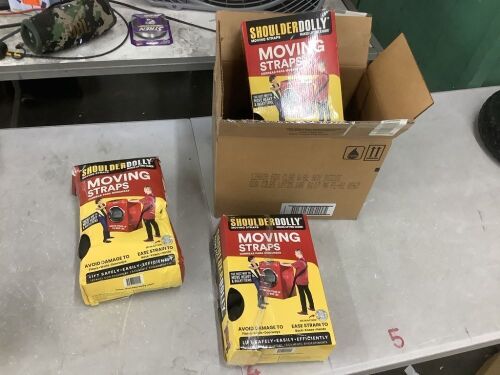 Lot of (3) ShoulderDolly Moving Straps