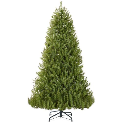9' Premium Artificial Nordic Fir Hinged Christmas Tree w/ Foldable Metal Base