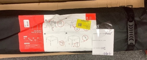 One-Person Setup Instant Pop Up Canopy w/ Wheeled Bag - 10x10ft - Lot 1142