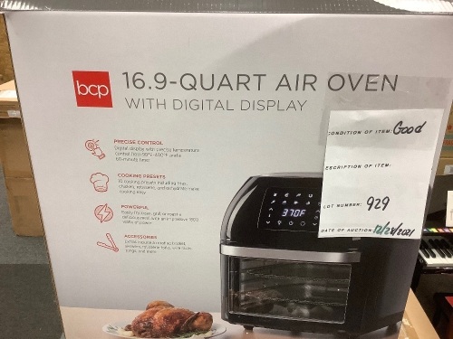 16.9qt 1800W 10-in-1 Family Size Air Fryer - Lot 929