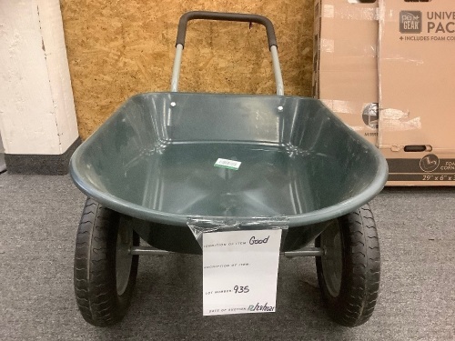 Dual-Wheel Wheelbarrow Garden Cart - Lot 935