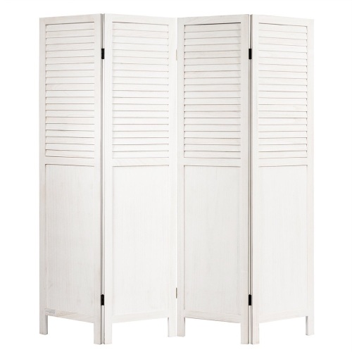 4 Panel Folding Privacy Room Divider Screen Home Furniture - 5.6ft Tall - Lot 962