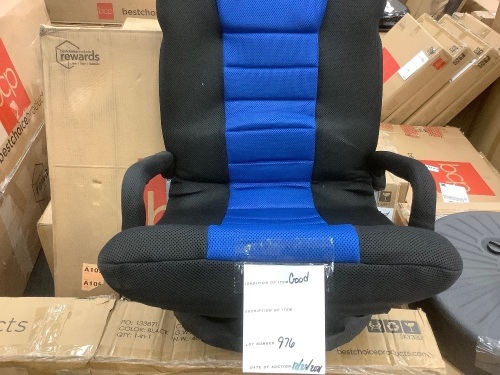 Gaming Floor Chair w/ 360-Degree Swivel, Armrest, Adjustable Backrest - Lot 976