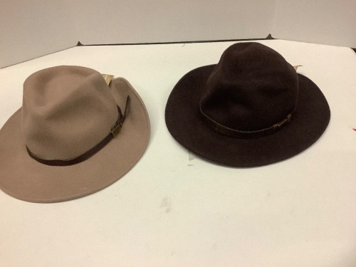 Lot of (2) Four Season's Felt Wool Hats, Large & XL - Lot 121