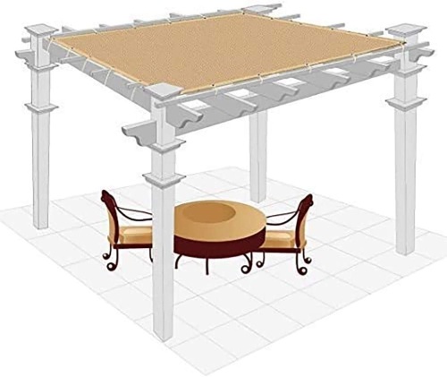 6'x20' Patio Balcony Pergola Cover - Lot 231