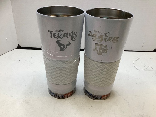 Lot of (2) Insulated Cups, Missing Lids, Ecommerce Return - Lot 242