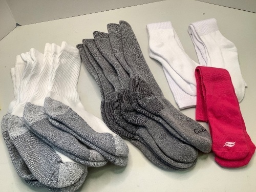 Lot of (10) Misc. Socks, Appears New - Lot 301