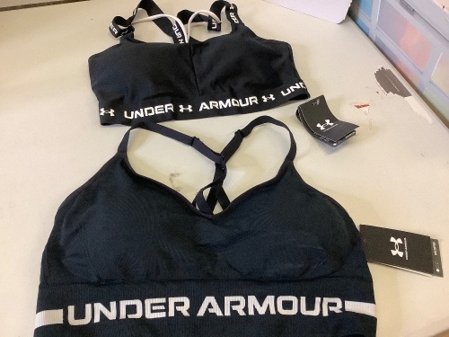 Lot of (2) Under Armor Bra, XL, L, Appears New - Lot 322