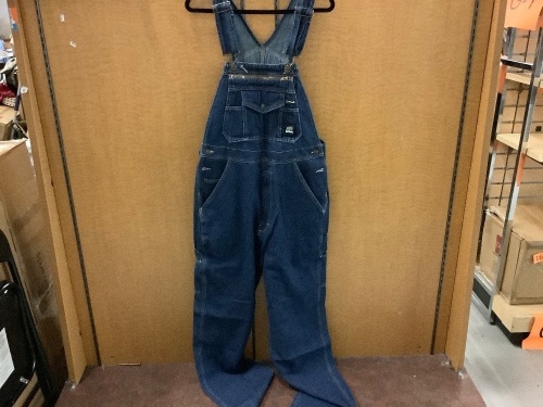 Unlined Bib Overall, Relaxed Fit, Size 36 x 34 - Lot 350
