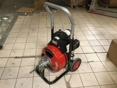 110V Electric Drain Cleaning Machine. Tested and Works. Appears Unused. E-commerce Return - Lot 74
