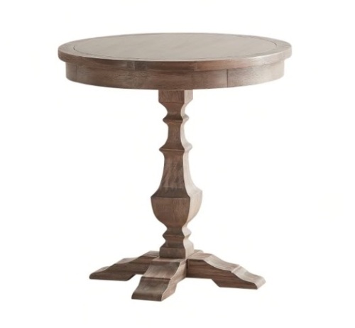 Pier1 Bradding Round End Table in Shadow Gray. NEW - Lot 80