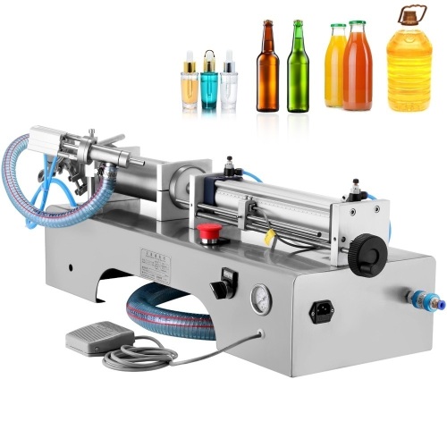 VEVOR Horizontal Full Pneumatic Liquid Filling Machine 100-1000ml Semi-auto Pneumatic Liquid Filling Single Head Liquid Filling Machine for Various Liquids. Appears New - Lot 91