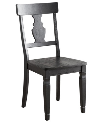 Lot of (1) Pier1 Bradding Dining Chair in Black. Appears New - Lot 259