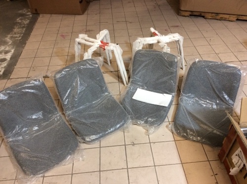 Set of (4) Mid-Century Modern Upholstered Chairs. Appear New - Lot 274