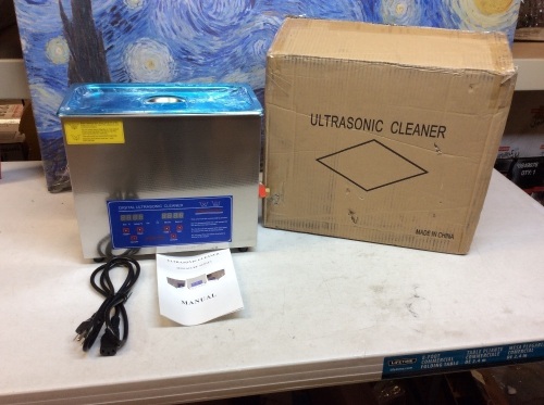 Vevor 6l Ultrasonic Cleaner Stainless Steel Industry Heated Heater W/timer. Appears New. Utested E-Commerce Return - Lot 281