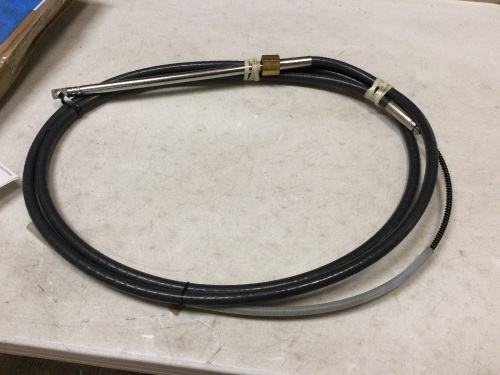 12 ft. Rotary Mechanical Steering Cable for Boat. Appears New - Lot 289