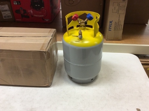 Refrigerant Recovery Reclaim Cylinder Tank. 30 Pound. 400 PSI. Unknown Condition - Lot 327