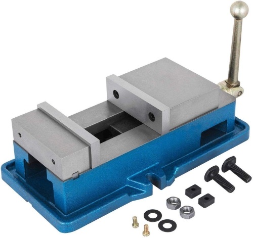 VEVOR 4 Inch Lock Down Vise Precision Milling Vise Jaw Width Drill Press Vise Milling Drilling Machine Bench Clamp. Appears New. E-Commerce Return - Lot 441