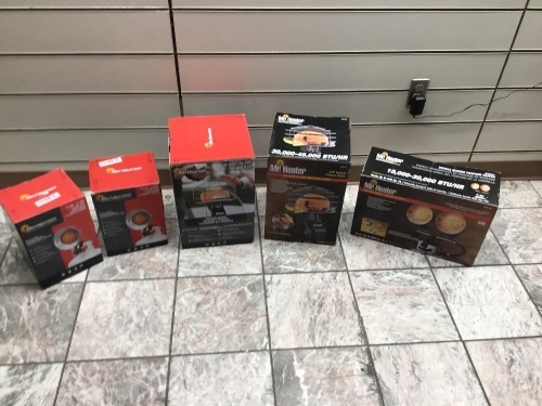 Lot of (5) Propane Heaters. Untested and Unknown Condition. Store Returns - Lot 451